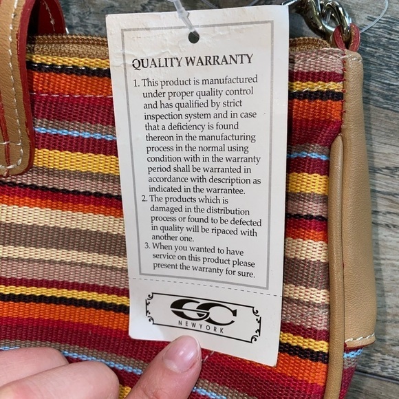 NWT Vintage strip mini shoulder bag - Picture 7 of 8